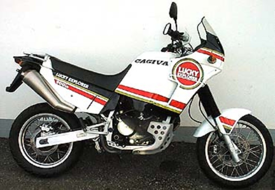 Polistil 1/12 - Moto Cagiva Lucky Explorer - Miniature De Collection